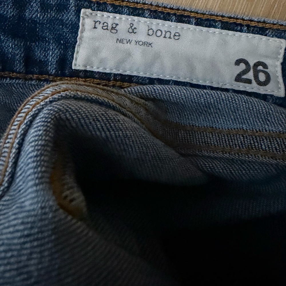 rag & bone Women’s Dre Low-Rise Slim Boyfriend Jeans size 26 - Picture 4 of 5